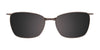Easyclip EC752 Eyeglasses with Clip-on Sunglasses | Size 53 / Color №020