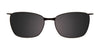 Easyclip EC752 Eyeglasses with Clip-on Sunglasses | Size 53 / Color №060