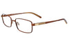 EasyClip SF124 Eyeglasses | Size 54 / Satin Brown