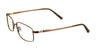 EasyTwist ET891 Eyeglasses | Size 56 / Satin Medium Copper Brown