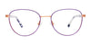 EasyTwist ET9000 Eyeglasses | Size 48 / Satin Purple & Rose Gold