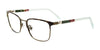 EasyTwist ET9001 Eyeglasses | Size 47 / Satin Demi Green & Khaki
