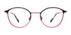 EasyTwist ET9004 Eyeglasses | Size 46 / Matt Black & Shiny Red