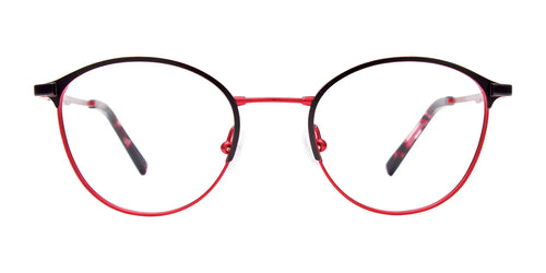 EasyTwist ET9004 Eyeglasses / Size 46 / Matt Black & Shiny Red