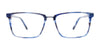 EasyTwist ET9008 Eyeglasses | Size 57 / Blue Marble & Satin Blue