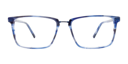 EasyTwist ET9008 Eyeglasses / Size 57 / Blue Marble & Satin Blue