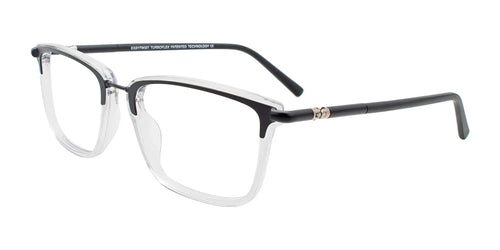EasyTwist ET9010 Eyeglasses / Size 53 / Black & Crystal