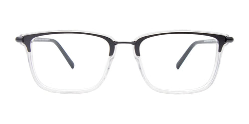 EasyTwist ET9010 Eyeglasses / Size 53 / Black & Crystal