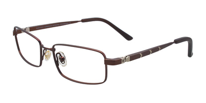 EasyTwist ET967 Eyeglasses Satin Chocolate & Silver