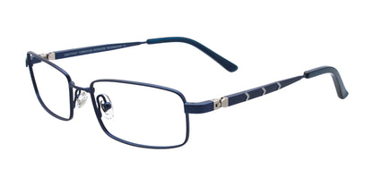EasyTwist ET967 Eyeglasses Satin Navy & Silver