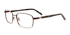 EasyTwist ET990 Eyeglasses | Size 53 / Matt Dark Brown