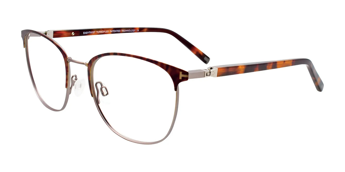 EasyTwist ET994 Eyeglasses Matt Brown Camo & Steel