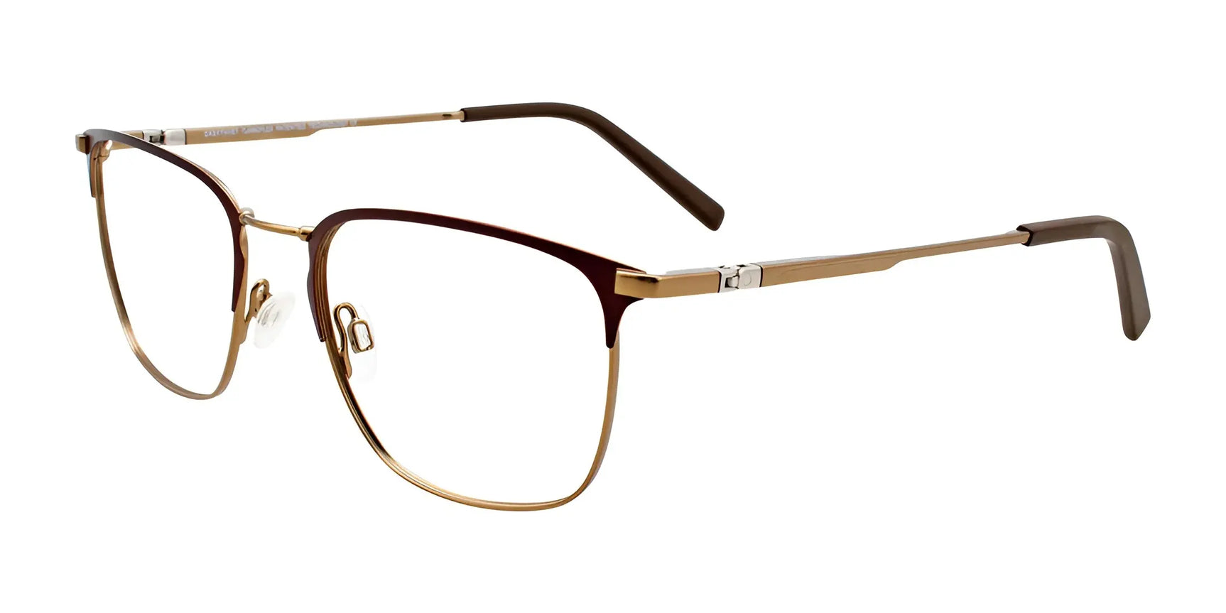 EasyTwist ET995 Eyeglasses Matt Dark Brown & Matt Gold