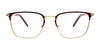 EasyTwist ET995 Eyeglasses | Size 53 / Matt Dark Brown & Matt Gold