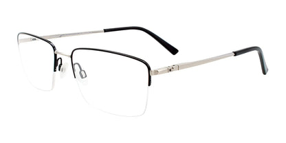 EasyTwist ET996 Eyeglasses Shiny Black & Silver