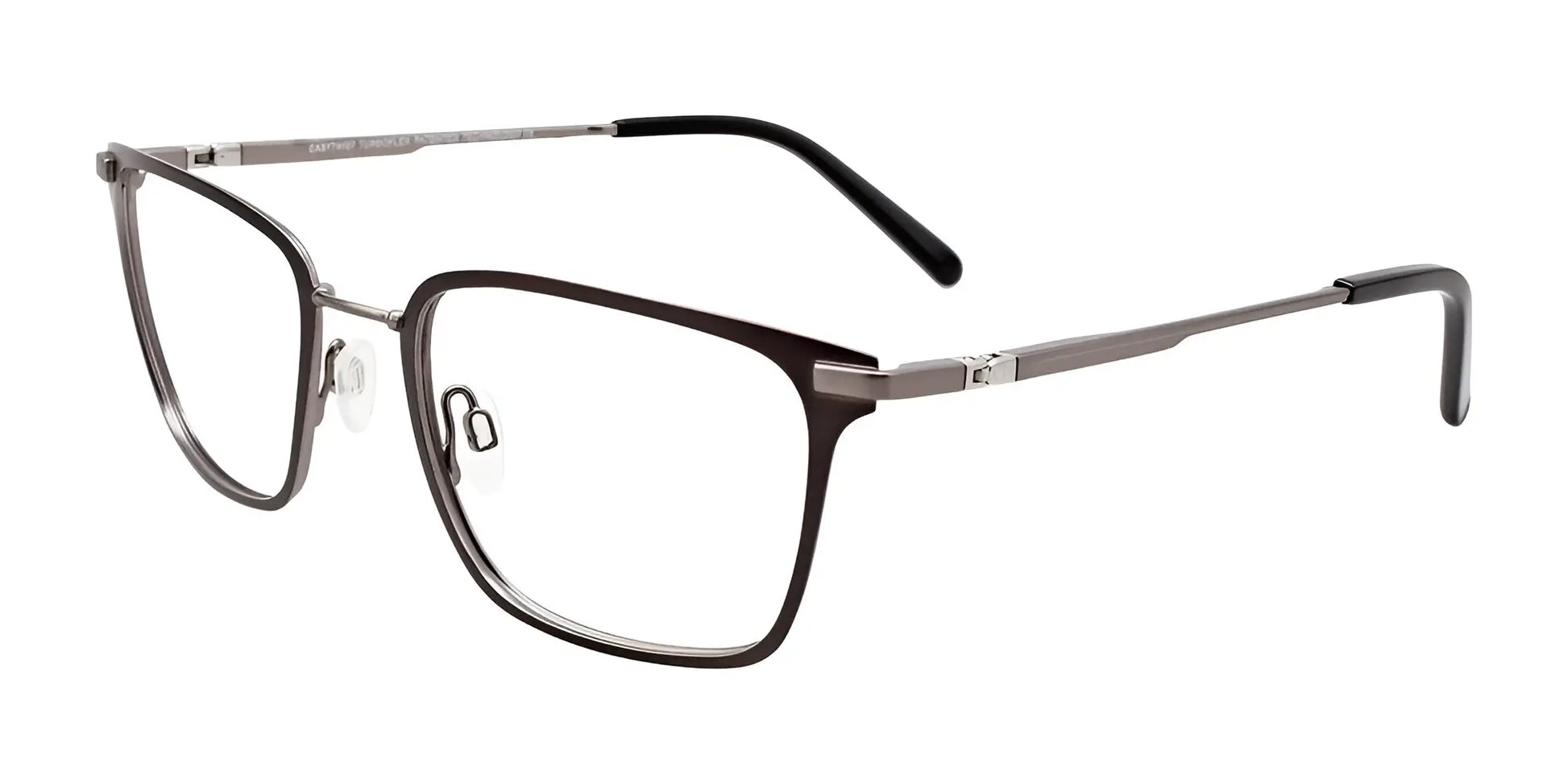 EasyTwist ET997 Eyeglasses Matt Dark Steel & Steel