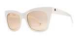 Electric Capri Sunglasses Ivory / Amber