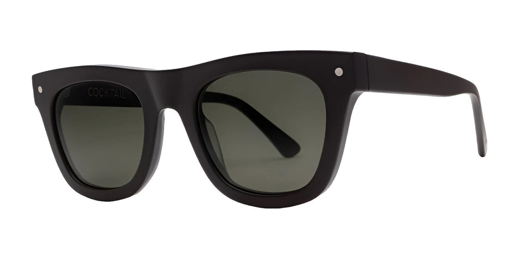 Electric Cocktail Sunglasses Matte Black / Grey Polarized