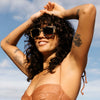 Electric Crasher L Sunglasses | Size 53 / Gloss Black / Amber