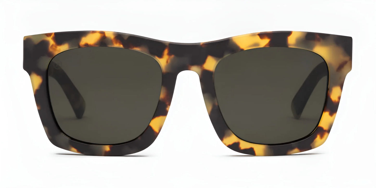 Electric Crasher M Sunglasses Matte Tort / Grey Polarized