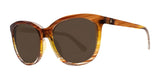 Electric Palm Sunglasses Peach / Bronze Polarized