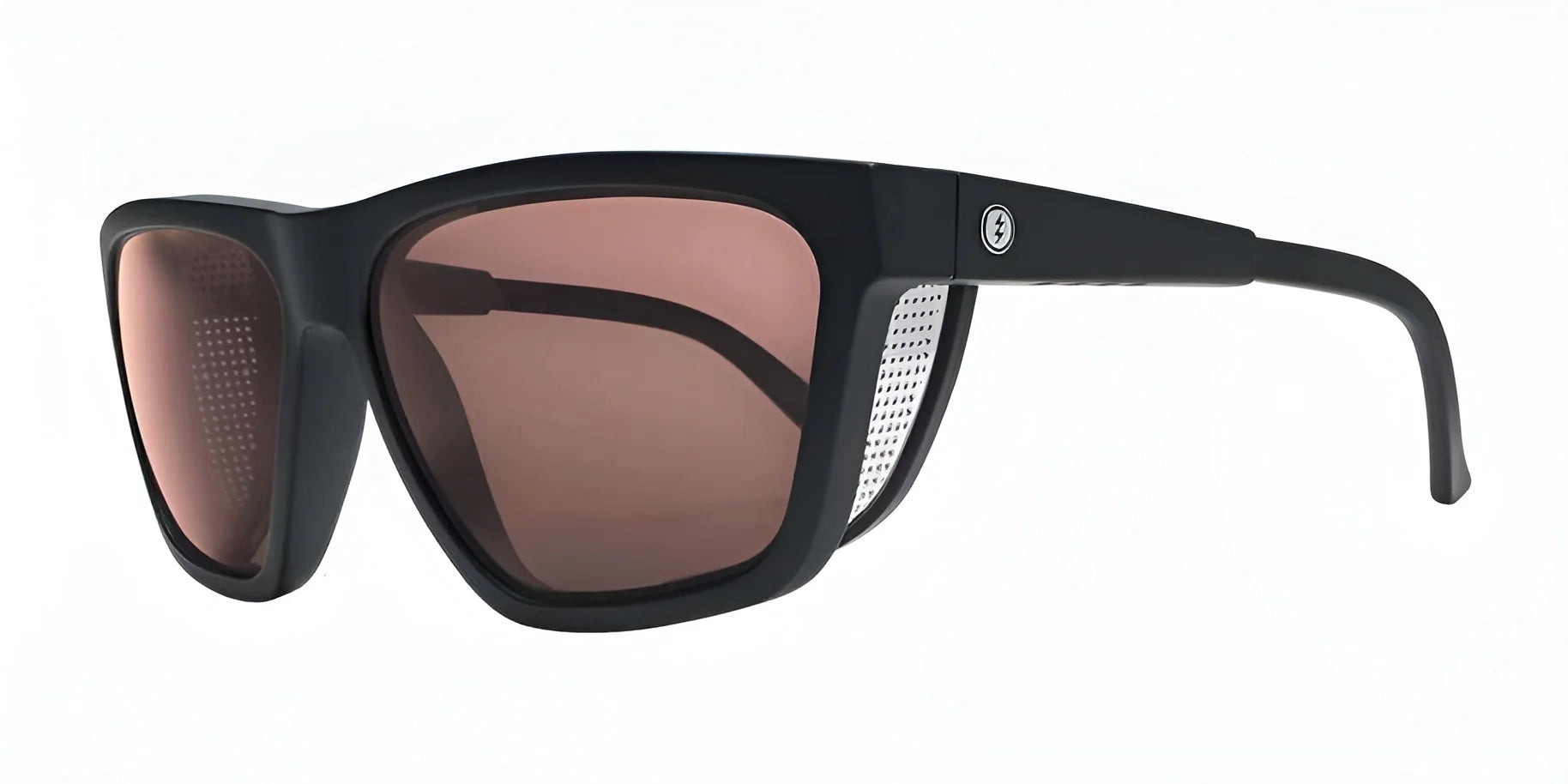 Electric Road Glacier Sunglasses Matte Black / Rose Polarized Pro