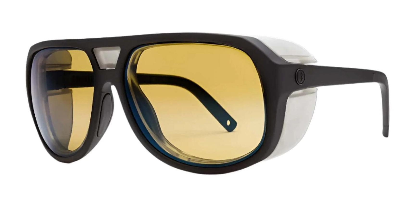 Electric Stacker Sunglasses Matte Black / Yellow Polarized Pro