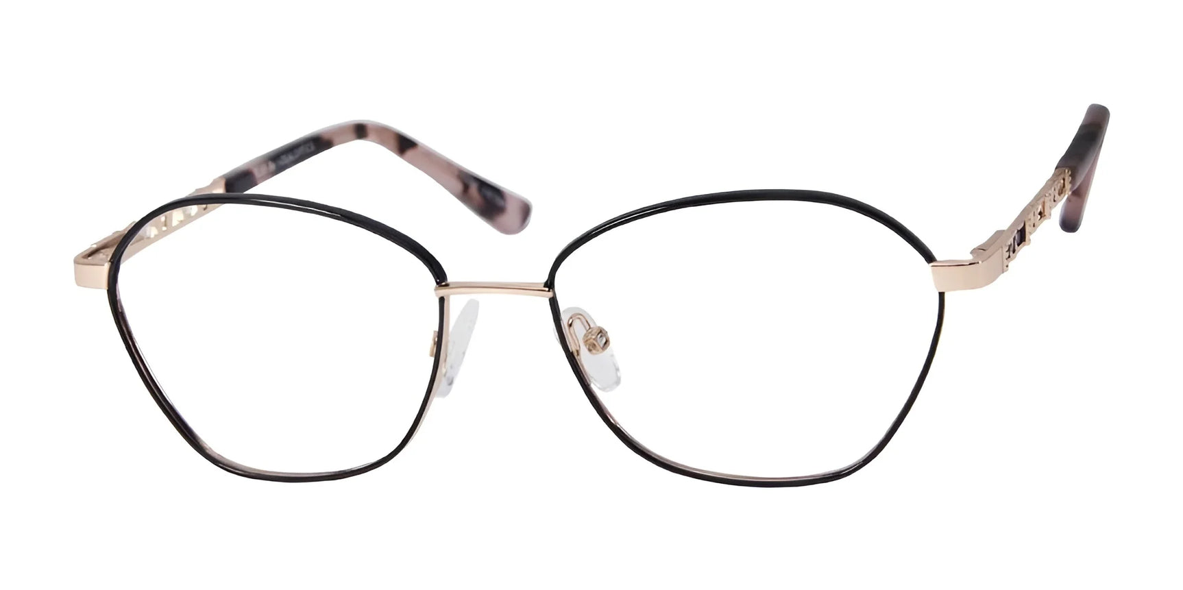 Elegante EL61 Eyeglasses Black / Rose