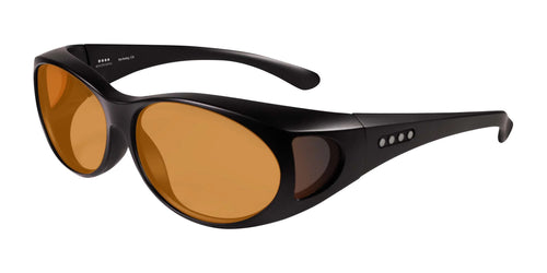 EnChroma Avalon LX Sunglasses / Size 61 / Black / LX1 Light Amber VLT 80%