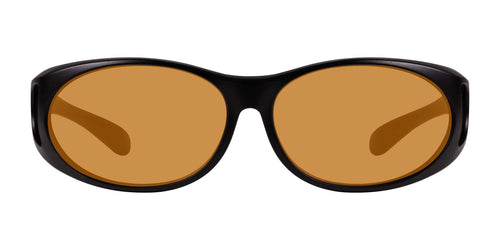 EnChroma Avalon LX Sunglasses / Size 61 / Black / LX1 Light Amber VLT 80%