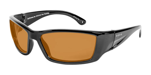 EnChroma Durant LX Sunglasses / Size 57 / Black / LX1 Light Amber VLT 80%