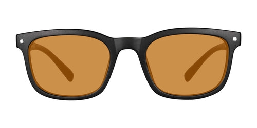 EnChroma Grayson LX Sunglasses / Size 51 / Matte Black / LX1 Light Amber VLT 80%