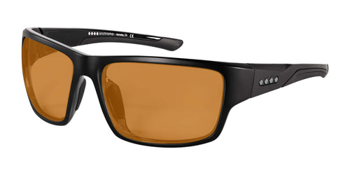 EnChroma Modoc LX Sunglasses / Size 61 / Black/Slate / LX1 Light Amber VLT 80%