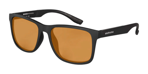 EnChroma Tilden LX Sunglasses / Size 52 / Black / LX1 Light Amber VLT 80%