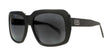 Oversized Fatheadz BIG BONE sunglasses in black, featuring polarized dark lenses and a stylish logo on the temples.