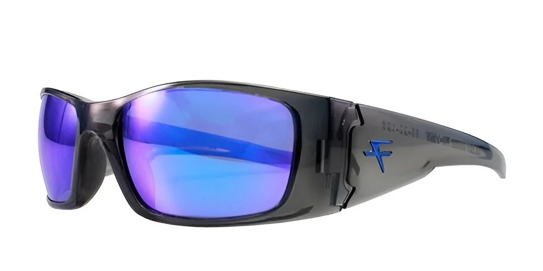 Fatheadz BLACK NITRO Sunglasses Trans Grey Glacier Blue