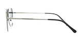 Side view of Fatheadz COLLYWOBBLES Sunglasses with thin metal frames and black temple tips, featuring a modern geometric shape.