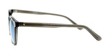 Side perspective of gray rectangular Fatheadz FLIPSIDE Sunglasses showcasing a sleek frame and tinted, polarized lenses for excellent UV protection.