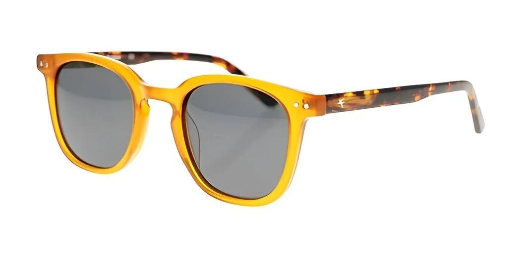 Explore the Fatheadz FLIPSIDE Sunglasses: Designed with yellow square frames and eye-catching tortoiseshell-patterned arms, these sunglasses feature polarized lenses for optimal clarity. With added UV protection, they provide a perfect combination of style and functionality for sunny days.