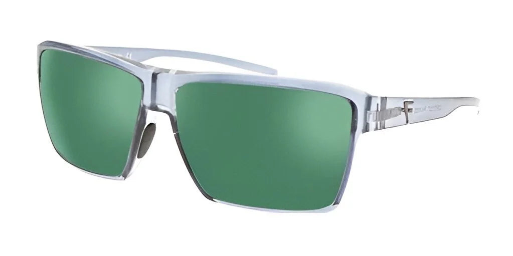 Fatheadz LIGHTS OUT Sunglasses Crystal Grey Deep Green (Offshore Fishing)