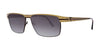 Fatheadz LIMIT Sunglasses | Size 61 / Brown/Gold / Smoke Gradient, Non Polarized