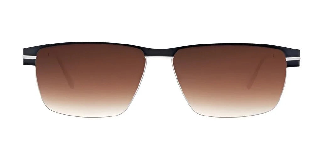 Fatheadz LIMIT Sunglasses Silver / Black Brown Gradient, Non Polarized