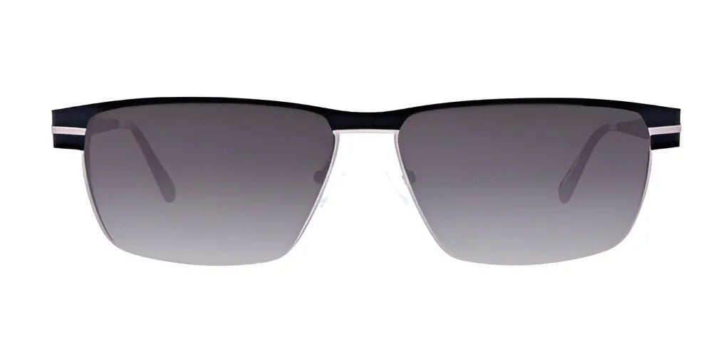 Fatheadz LIMIT Sunglasses Silver / Black Smoke Gradient, Non Polarized