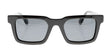 The Fatheadz MELLO Sunglasses, in a size 51, feature sleek rectangular black frames with grey polarized lenses that provide UV protection.