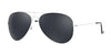 Fatheadz PILOT Sunglasses / Silver / Smoke / Size 64