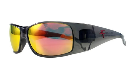 Fatheadz POWER TRIP Sunglasses Trans Grey Red