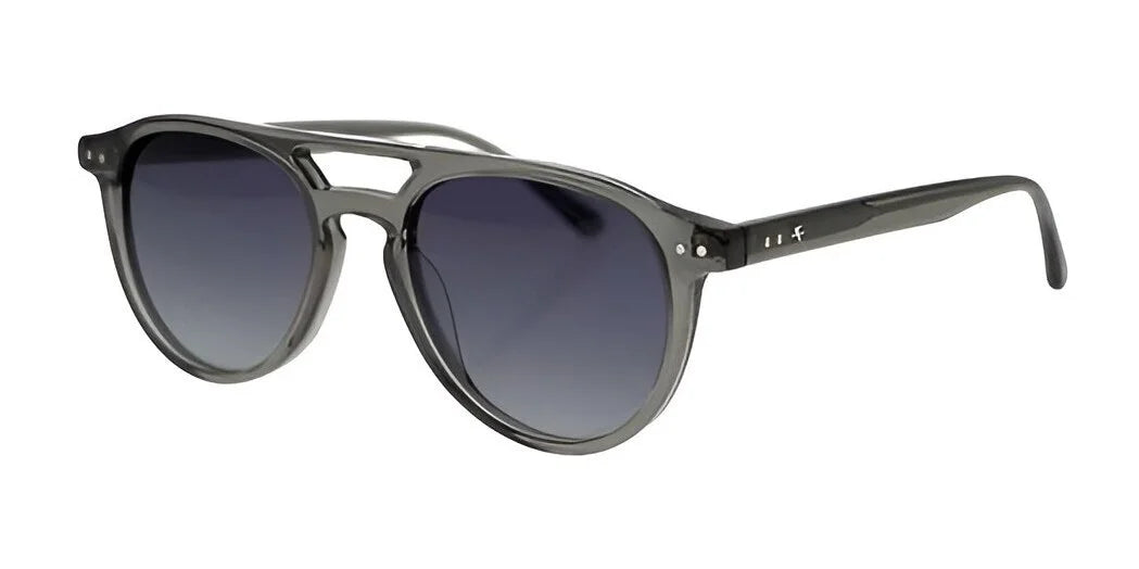 The Fatheadz ROLLER Sunglasses in size 52 feature a chic gray design with a keyhole bridge and dark lenses that provide 100% UV protection. These sunglasses are perfect for those with larger head sizes who want to combine comfort with style.