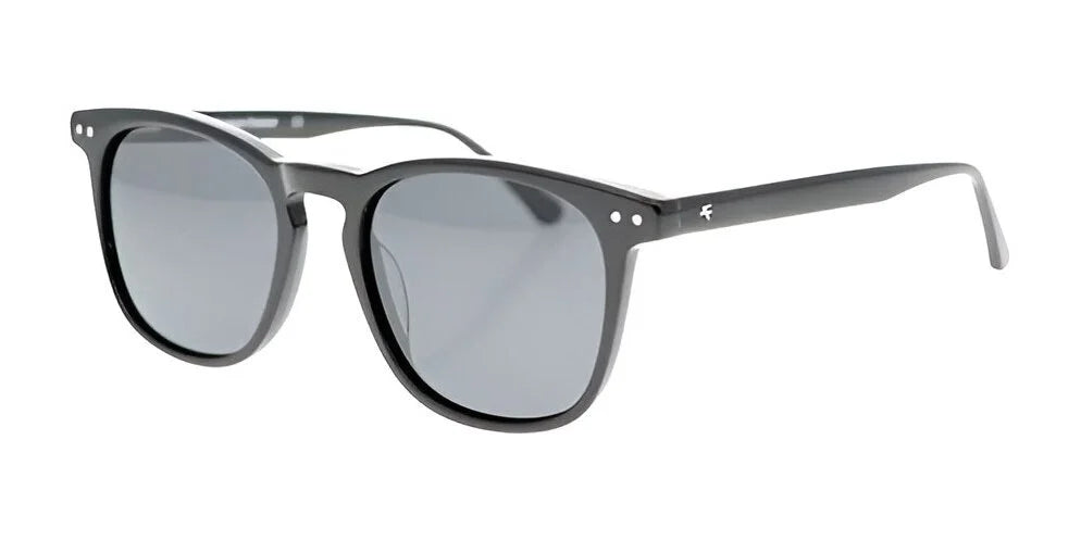 The Fatheadz ROOSTER sunglasses boast black frames and dark polarized lenses, accented with a subtle logo on the arms.