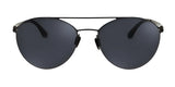 The Fatheadz SANDBAG Sunglasses are distinguished by their black round lenses, a sleek metal frame, and a chic top bar bridge, combining durability with sophistication.