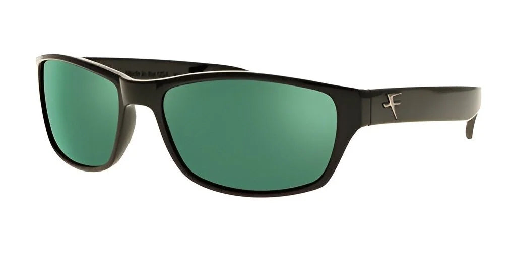 Fatheadz SHUE Sunglasses Black Deep Green (Offshore Fishing)